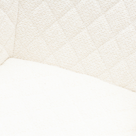 Frisco Drive Dining Armchair, Peluche Bouclé Simply White
