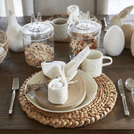 Riviera Maison Portofino Dinner Plate White Dinerbord Wit