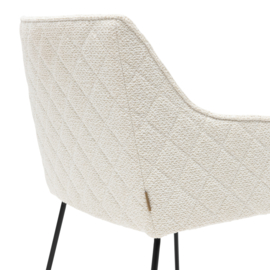Frisco Drive Dining Armchair, Peluche Bouclé Simply White