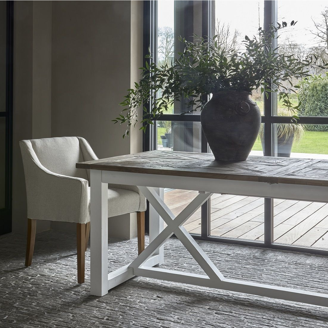 Riviera Maison RM Chateau Chassigny Dining Table Ext 230/300x100 cm