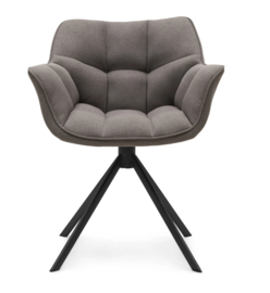 Riviera Maison Carnaby Dark Taupe DAC Draaibare Eetkamerstoel