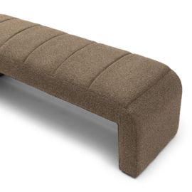 Riviera Maison Brera Bench, Peluche Bouclé Classic Brown