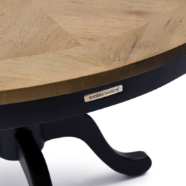 Rivièa Maison Le Marais Dining Table, Dia 120 cm Black
