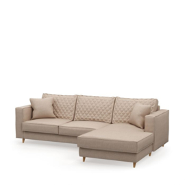 Rivièra Maison Kendall Sofa with Chaise Longue Right, linen, flax