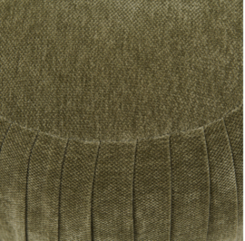 Riviera Maison Paris Footstool, Vintage Jacquard, Oregon Green