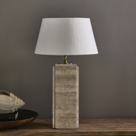 Rivièra Maison Linen Taper Lampshade white 38x21