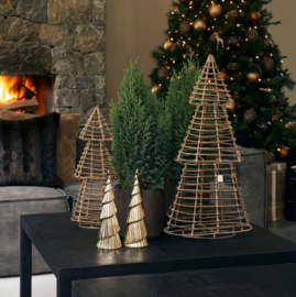 Rustic Rattan Pretty Christmas Tree L