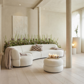 Rivièra Maison San Remo 2,5-zitsbank Arm Rechts Boucle Wit
