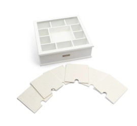 Riviera Maison RM Monogram Teabox & Coasters Theedoos met onderzetters