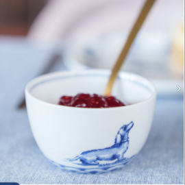 Heinen Delftsblauw Dipschaaltje Teckel Nhaan