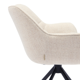 Carnaby Dining Armchair Turning Leg, Tweed