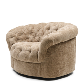 Palma Swivel Armchair, Mélange Weave Wheat