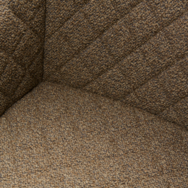 Frisco Drive Dining Armchair, Peluche Bouclé Classic Brown