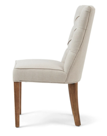 Riviera Maison Balmoral Dining Chair Eetkamerstoel, Flanders Flax, Oxford Weave