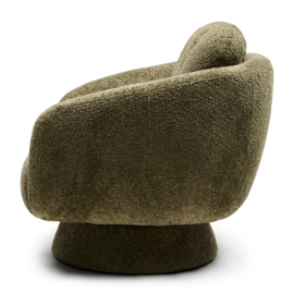 Scotia Swivel Armchair,Vintage Velvet Forest Green