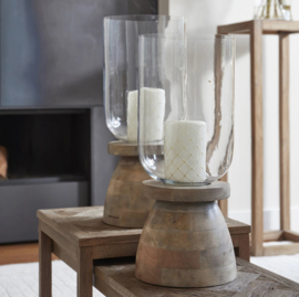 Riviera Maison RM Tulum Wood Hurricane clear