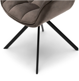Riviera Maison Carnaby DAC Draaibare Eetkamerstoel Anthracite Velvet