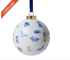 Kerstbal Teckel Nhaam hondentrucjes