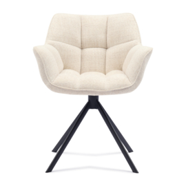 Carnaby Dining Armchair Turning Leg, Tweed