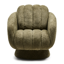 Scotia Swivel Armchair,Vintage Velvet Forest Green