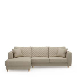 Rivièra Maison Kendall Sofa With Chaise Longue Left, oxford weave, flanders flax