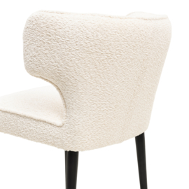 Antibes Dining Armchair, Manhattan Waeve Ivory White