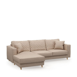 Kendall Sofa with Chaise Longue Left, linen, flax