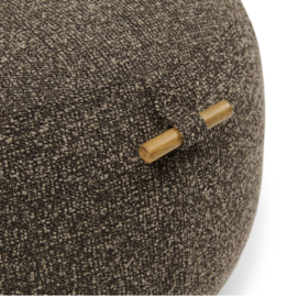 Riviera Maison Aspen Footstool, Mountain Weave, Lush Brown PRE ORDER