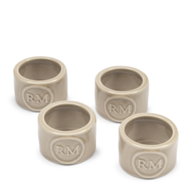 Riviera Maison Portofino Napkin  Ring Set white