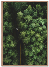 Riviera Maison Wall Art Forest Road 100x140 Glass