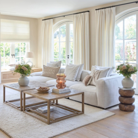 Riviera Maison Hamilton Chaisse Longue rechts wit