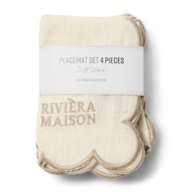 Riviera Maison Soft Wave Placemat 4 Pieces PRE ORDER