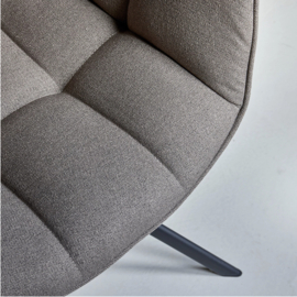 Riviera Maison Carnaby Dark Taupe DAC Draaibare Eetkamerstoel