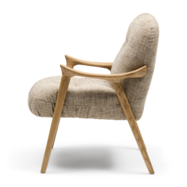 Rivièra Maison Castello Dining Armchair Two-Tone Weave Light Brown