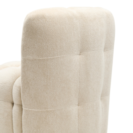 Davos Dining Chair With Wheels, Soft Weave