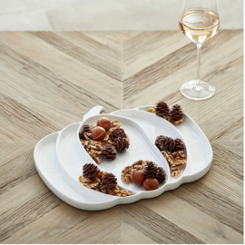 Riviera Maison Pumpkin Snack Plate Serveerbord wit