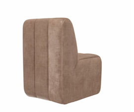 Riviera Maison Eetkamerstoel Dazzle Cafe Latte, Velvet