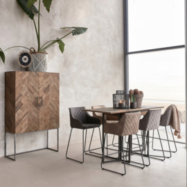 Rivièra Maison Frisco Drive counter Stool, pellini, Coffee
