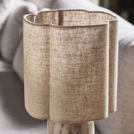 Riviera Maison Merlan Linen Quatrefoil Lampshade Natural 25x26 PRE ORDER