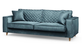 Rivièra Maison The Kendall Sofa 3,5 Seater Velvet petrol