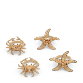 Riviera Maison Servetringen Sealife Napkin Ring Set of 4 pcs