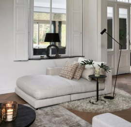 Rivièra Maison Stephen chaise, lounge left, rich tweed, antique white