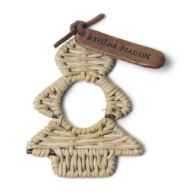 Riviera Maison Rustic Rattan Christmas Tree Napkin Ring