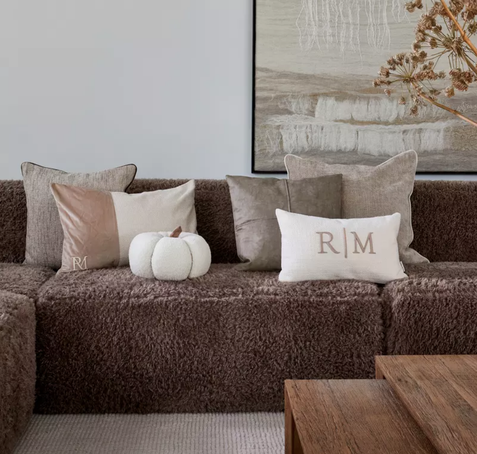 Riviera Maison RM Monogram Aveiro Pillow Cover 60x60 cm