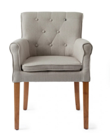 Rivièra Maison La Scala Dining Arm Chair Linen Flax