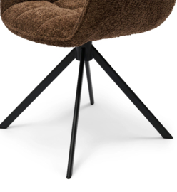 Riviera Maison Carnaby Arm Dining Chair Eetkamerstoel Umber Brown