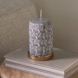 Riviera Maison RM Monogram Pillar Candle 9,cx15 cm