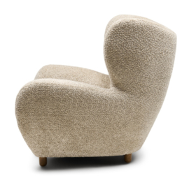 Riviera Maison Courchevel Wing Chair Vintage Velvet Sterling Silver