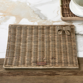 Bergbeklimmer sector Verstelbaar Rustic Rattan Pretty Bow Placemat 489490 Riviera Maison | Riviera Maison  Placemats | MaisonNijmegen