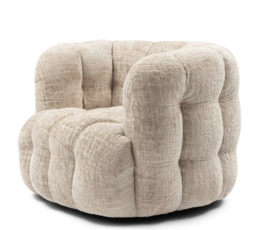 Riviera Maison Arosa Swivel DraaiFauteuil, Natural